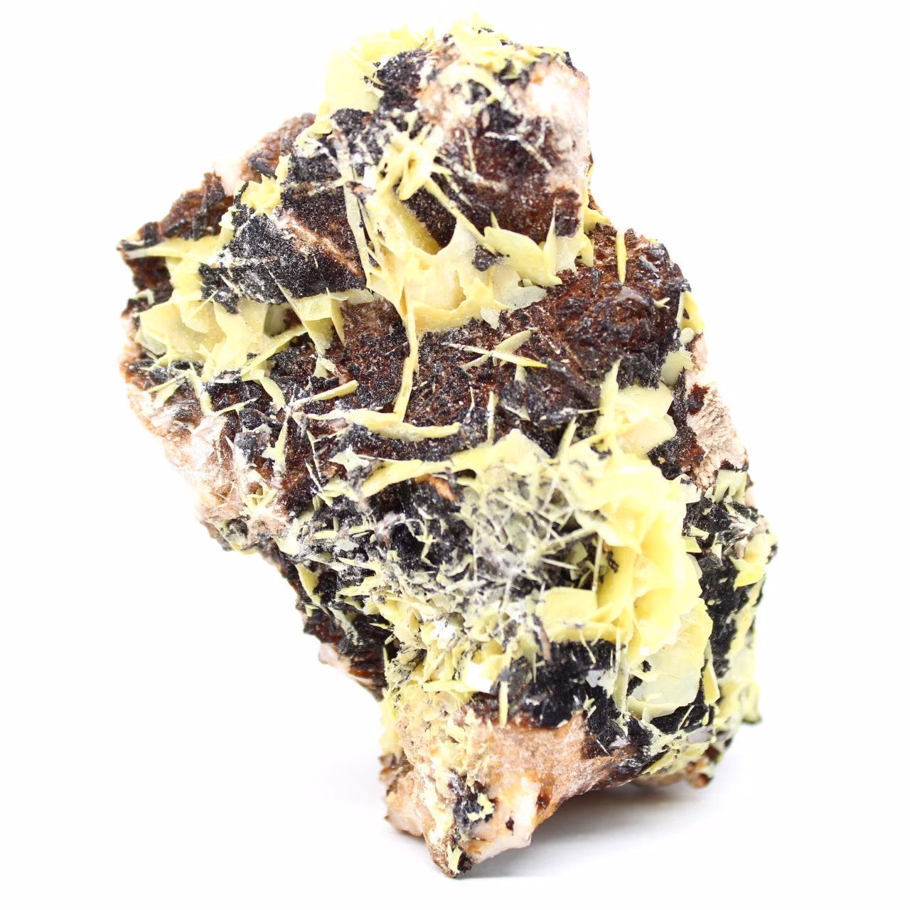 Wulfenite crystals