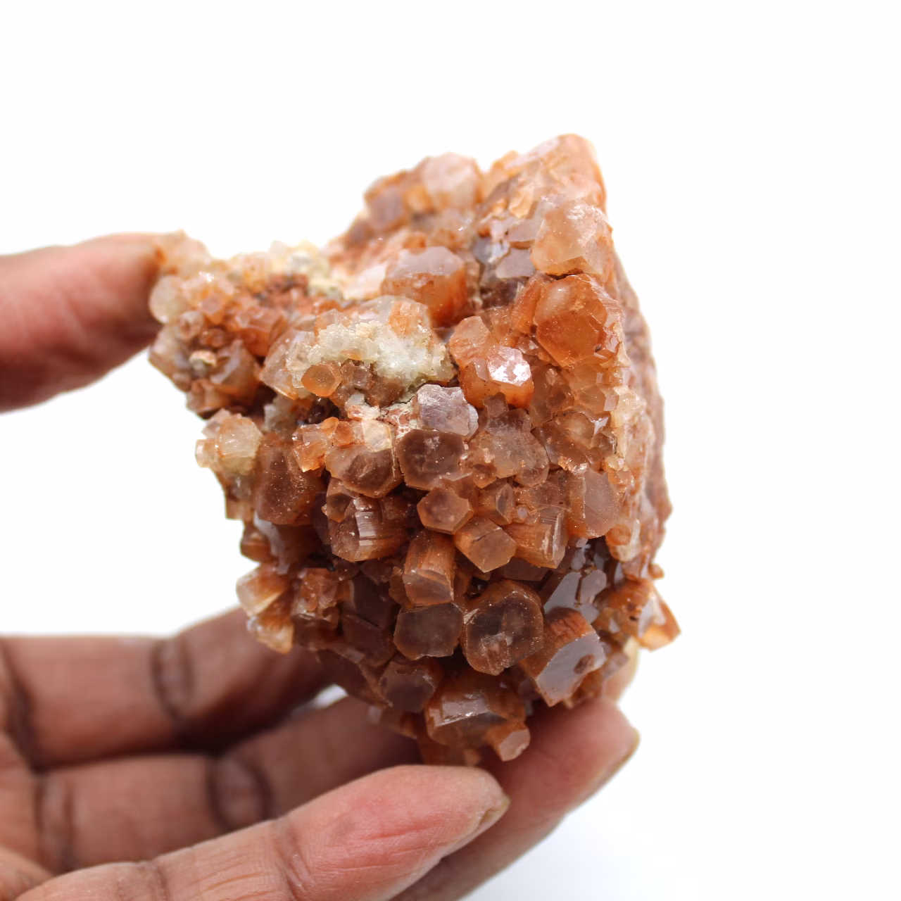 Natural crystallized aragonite