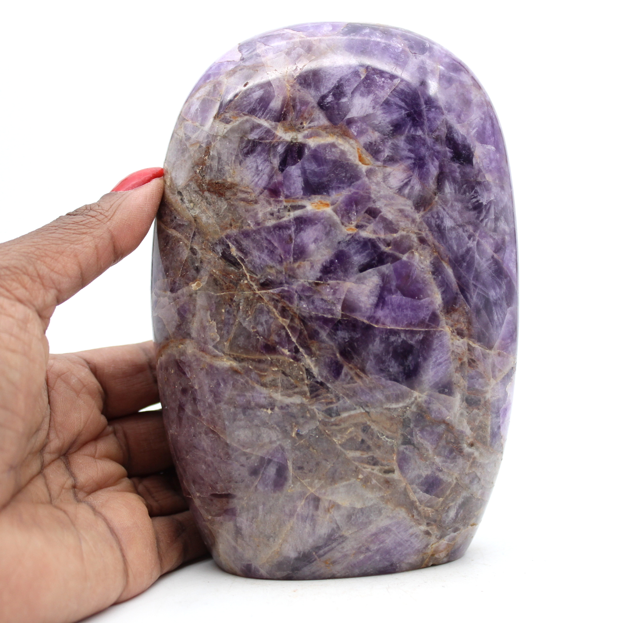 polished amethyst stone
