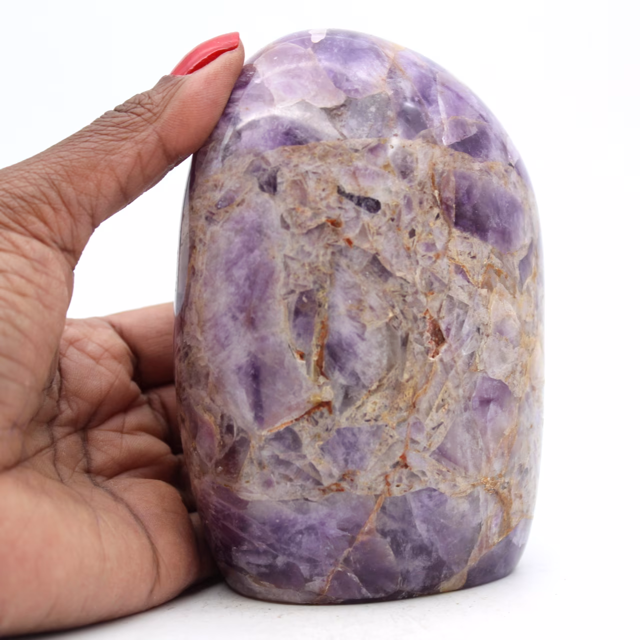 Natural ornamental amethyst