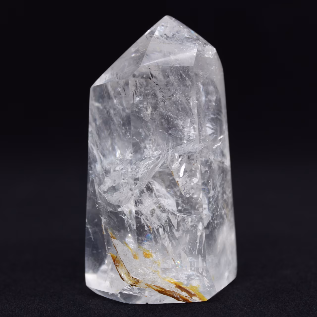 Rock crystal prism for collection