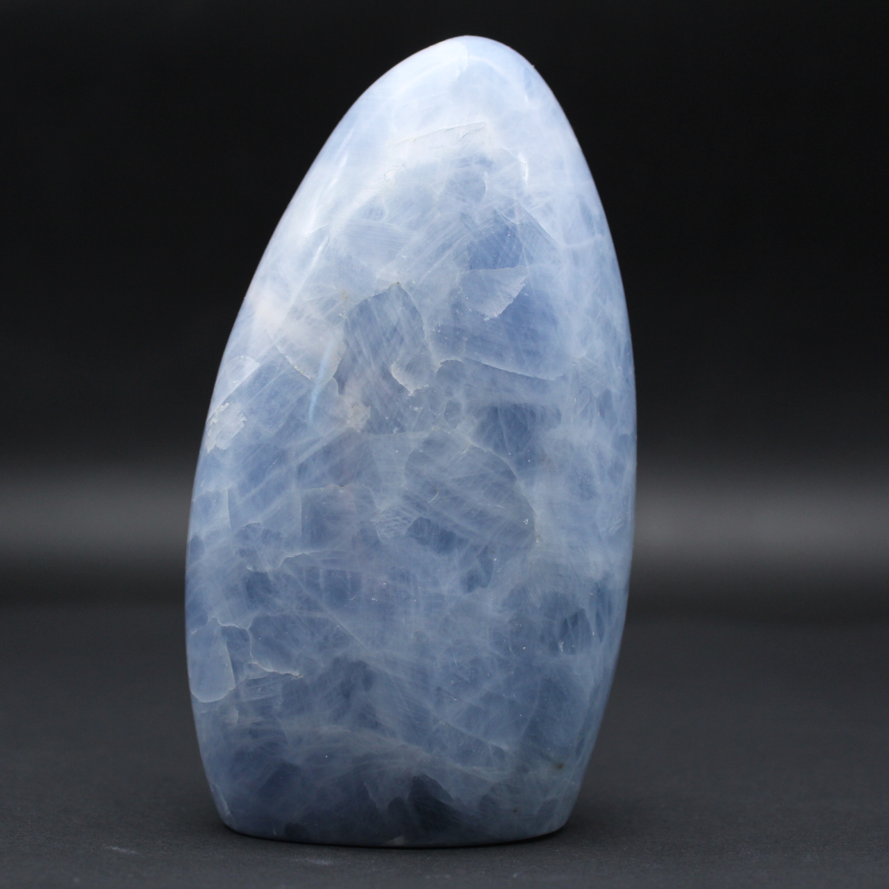 Decorative blue calcite