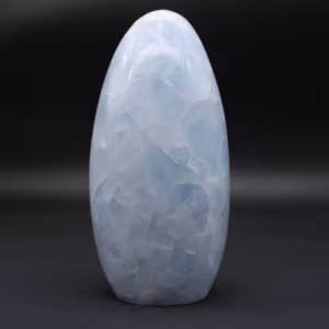 Natural ornamental blue calcite