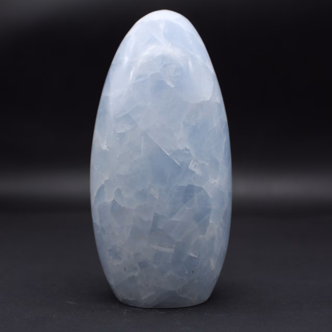 Natural ornamental blue calcite