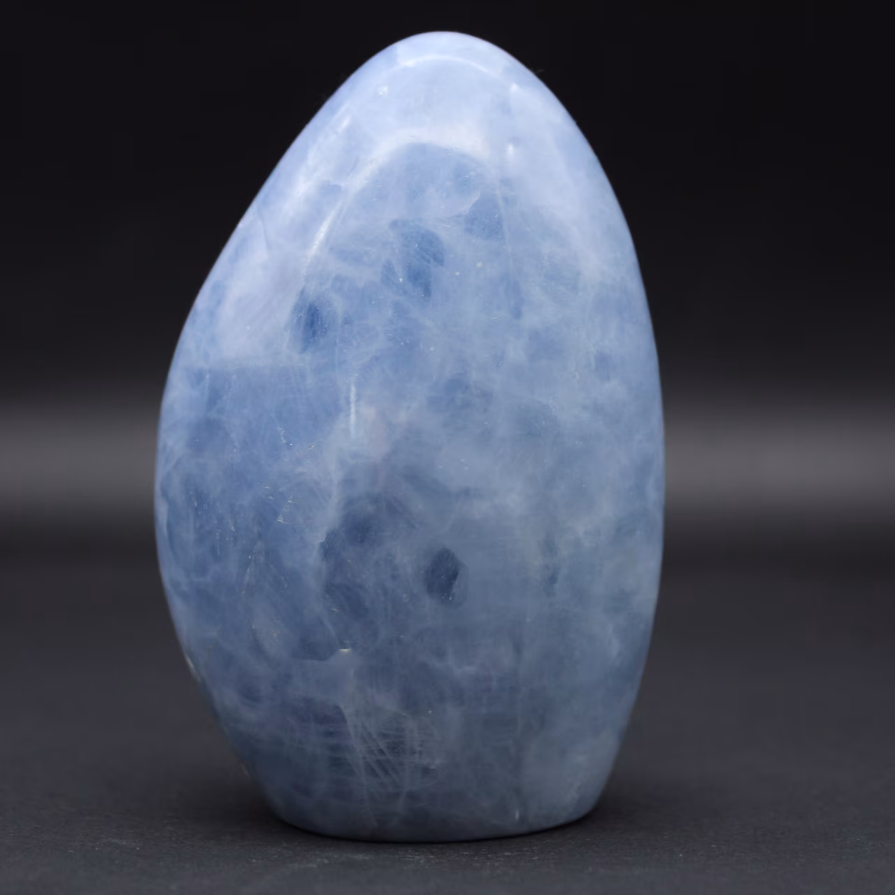 Ornamental natural blue calcite