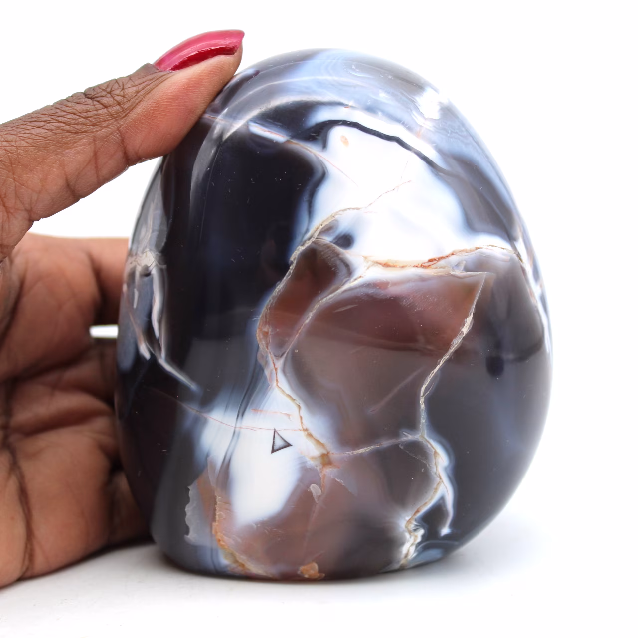 Decorative natural agate