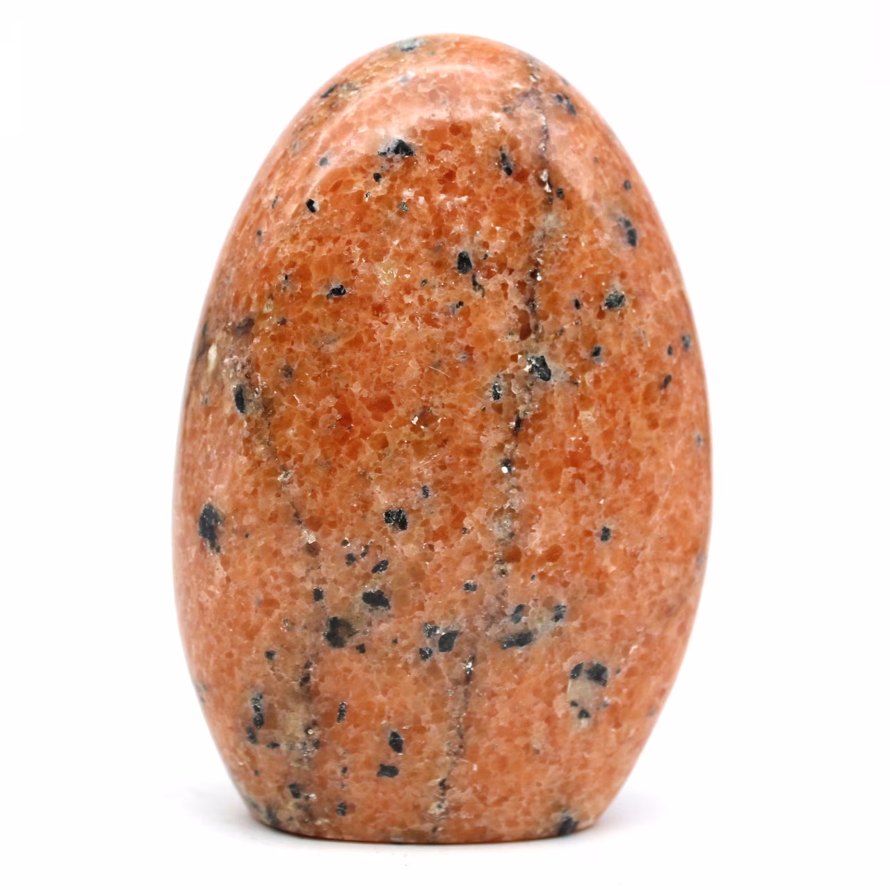 Natural ornamental orange calcite