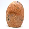 Orange calcite polished rock - 0