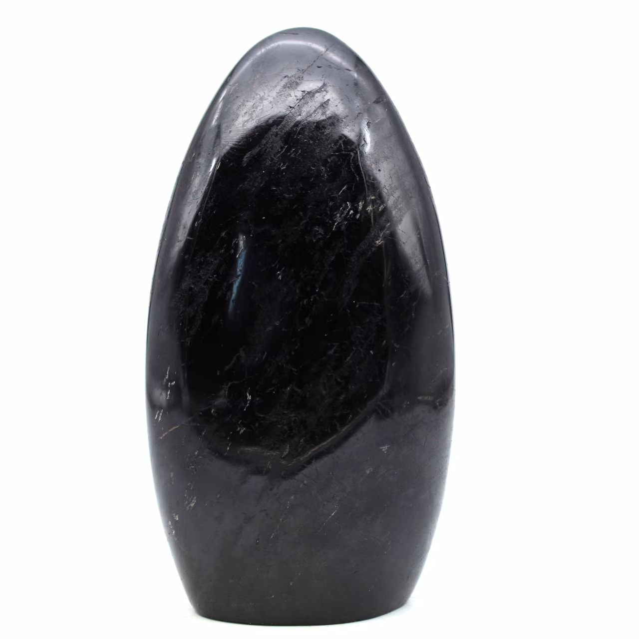 Polished black tourmaline