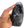 Natural indigo gabbro rock - 1