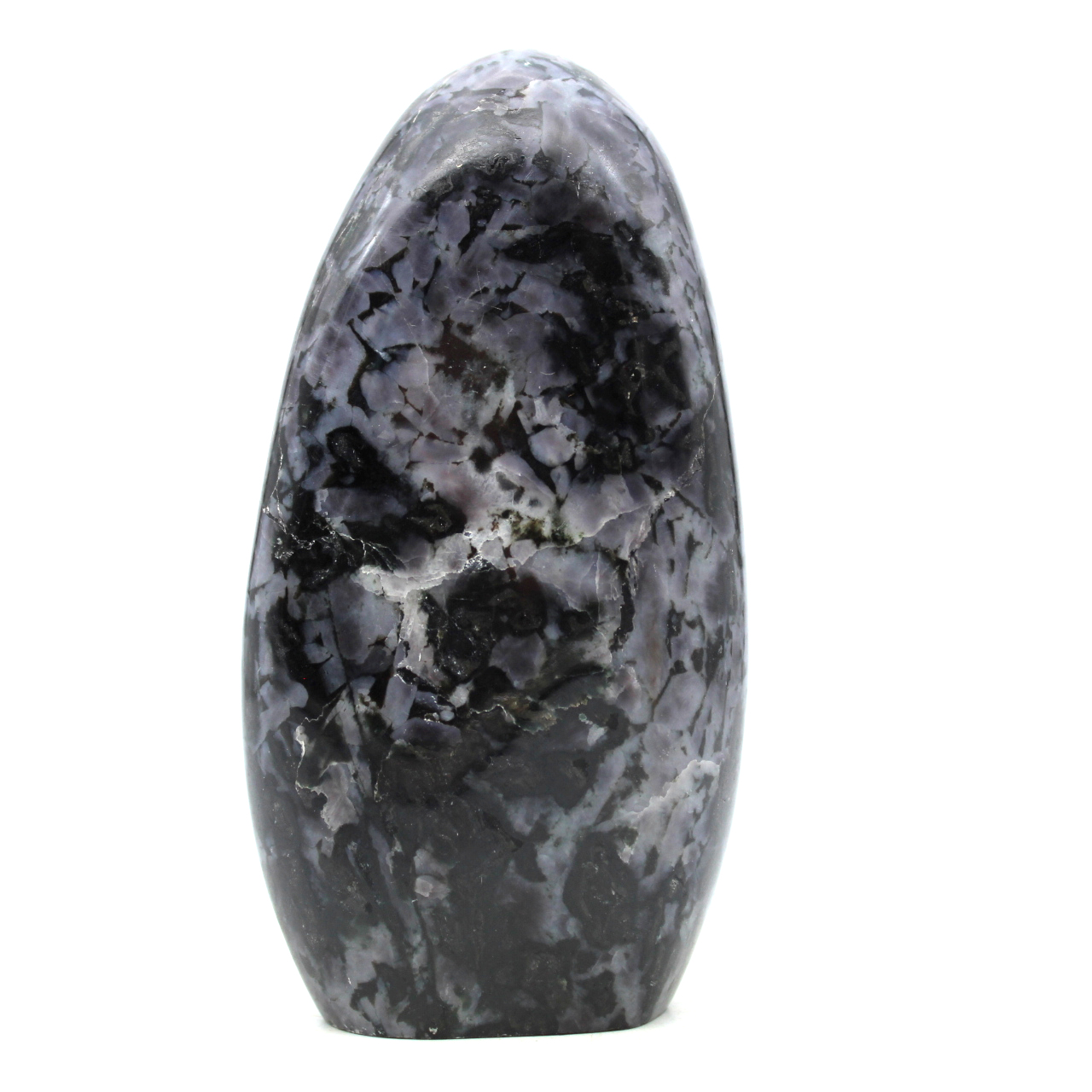 Natural indigo gabbro rock