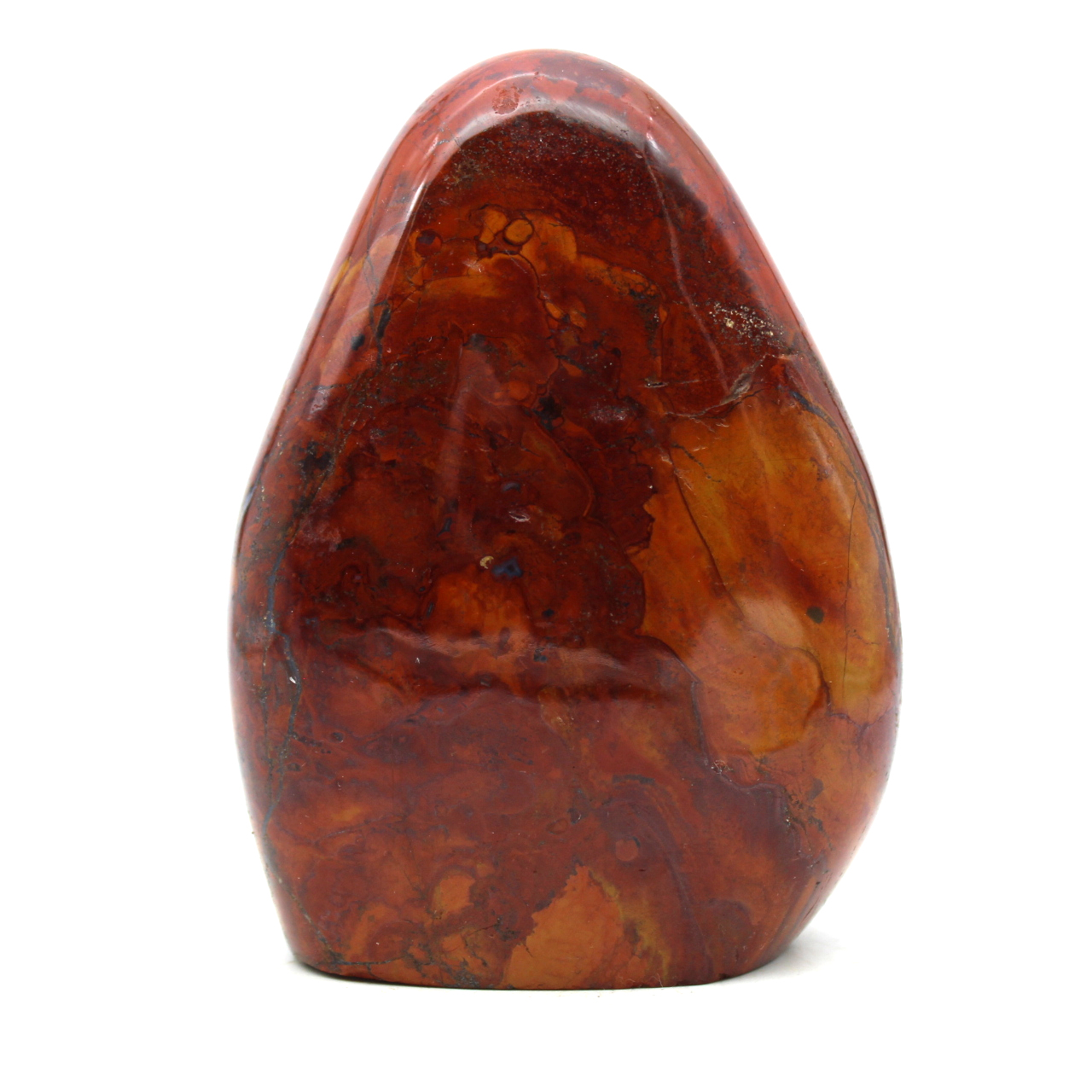 Freeform polished red jasper