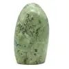 Polished rock in green feldspar - 3
