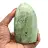 Polished rock in green feldspar