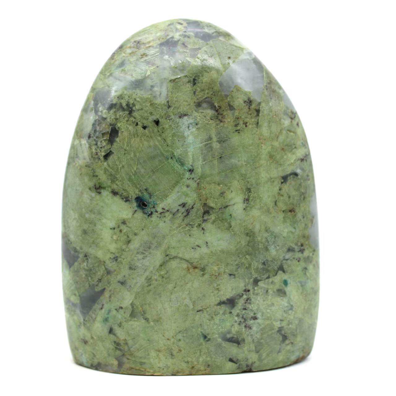 Decorative natural green feldspar