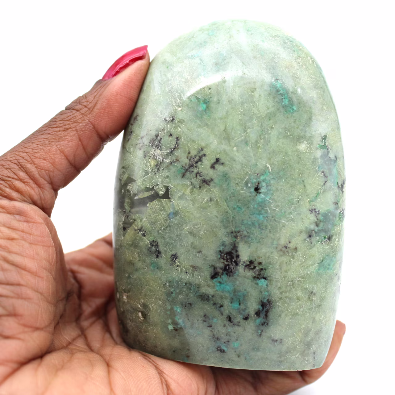 Green feldspar freeform