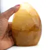 Polished yellow quartz stone - 0