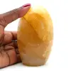 Polished yellow quartz - 0