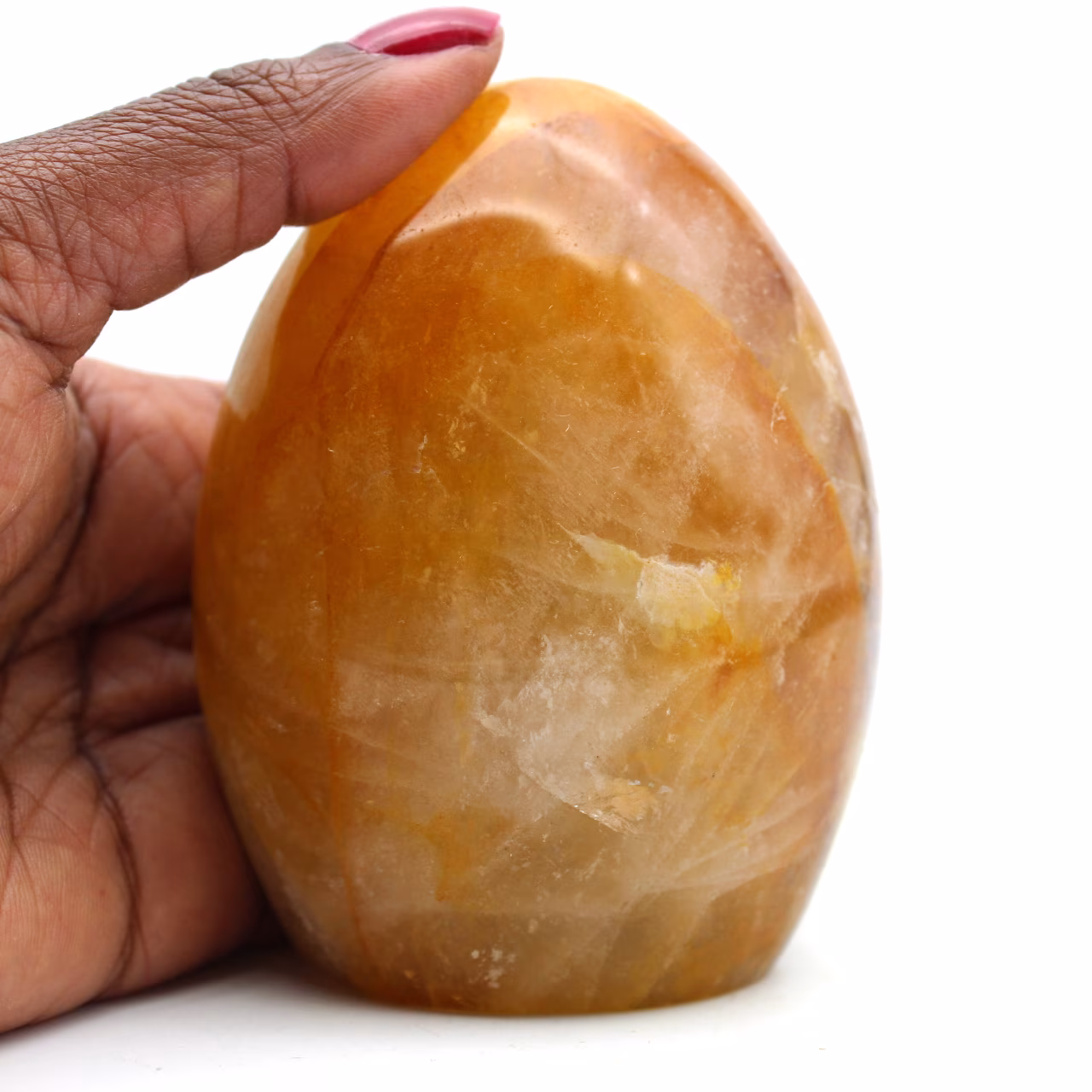 Yellow quartz paperweight
