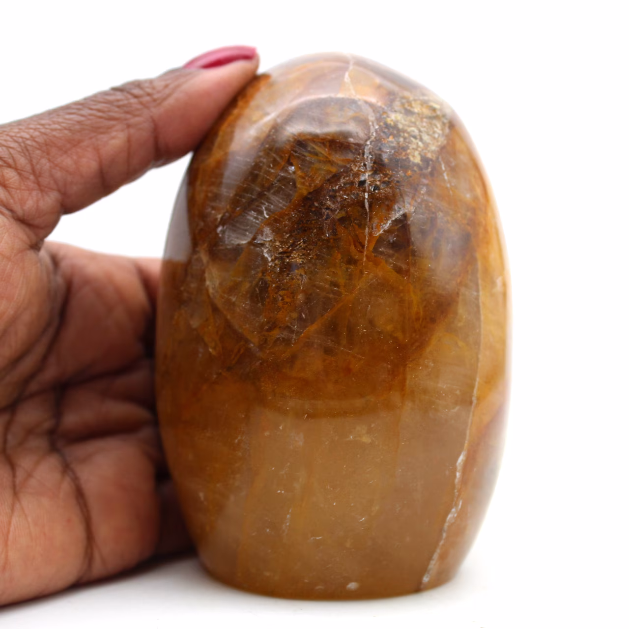 Natural ornamental yellow quartz