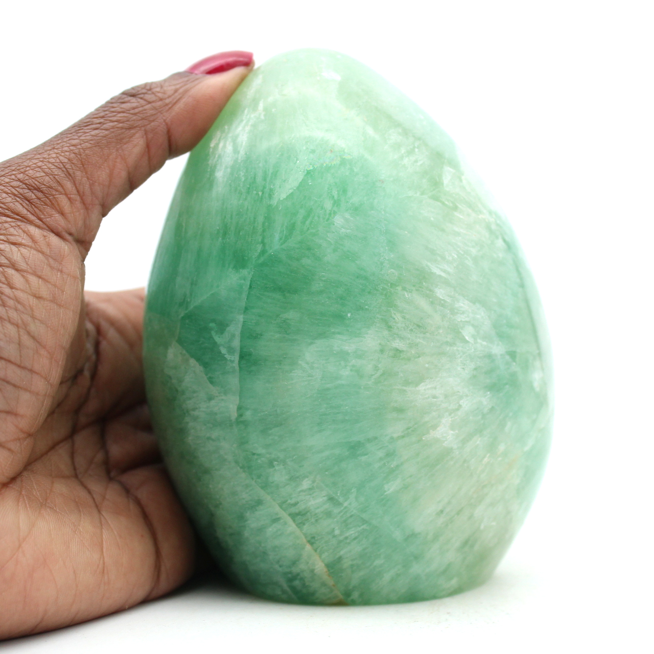 Green fluorite freeform