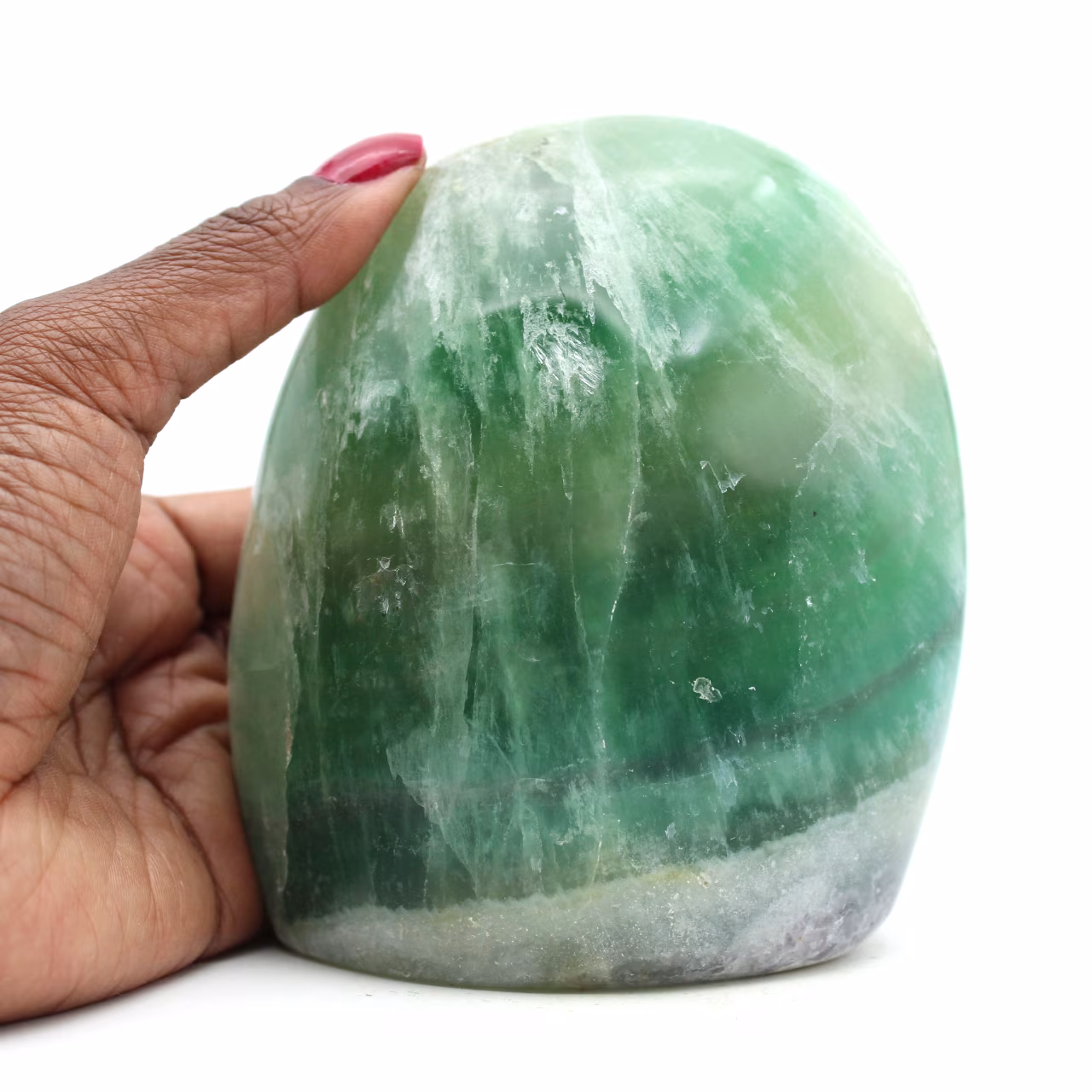 Green fluorite stone