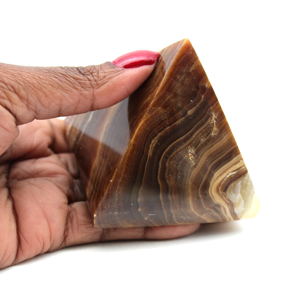 Calcite pyramid