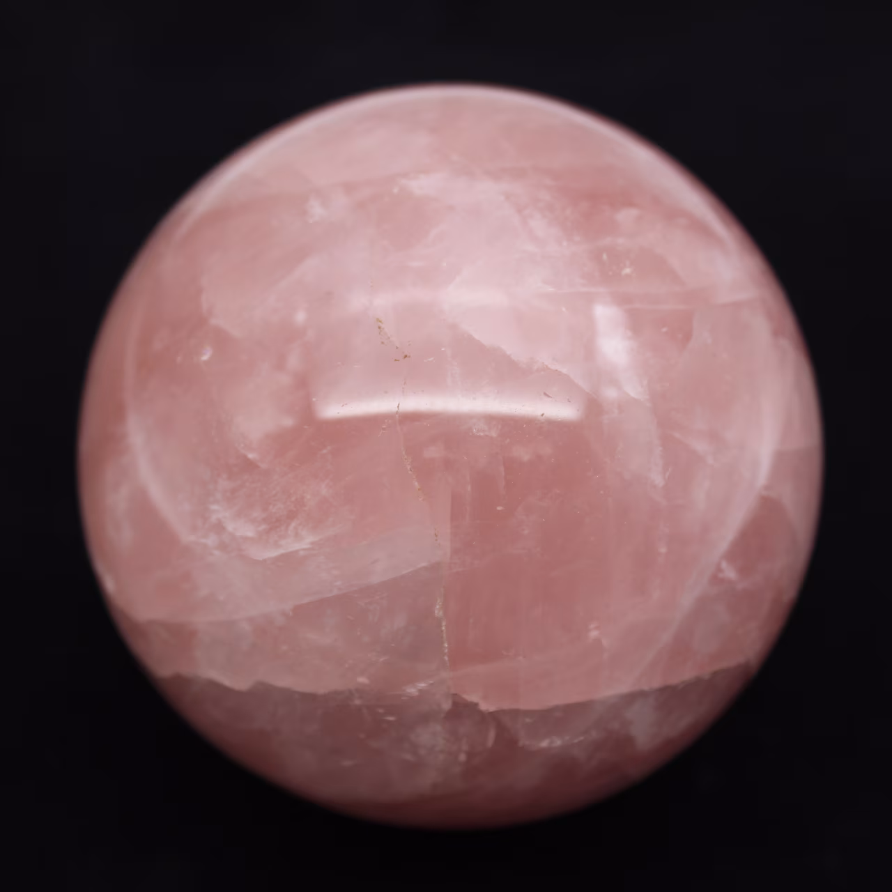 Rose quartz sphere
