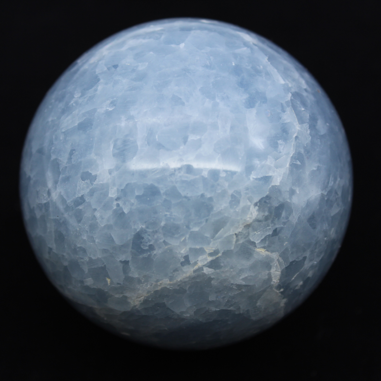 Blue calcite sphere