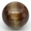 Brown calcite sphere - 0
