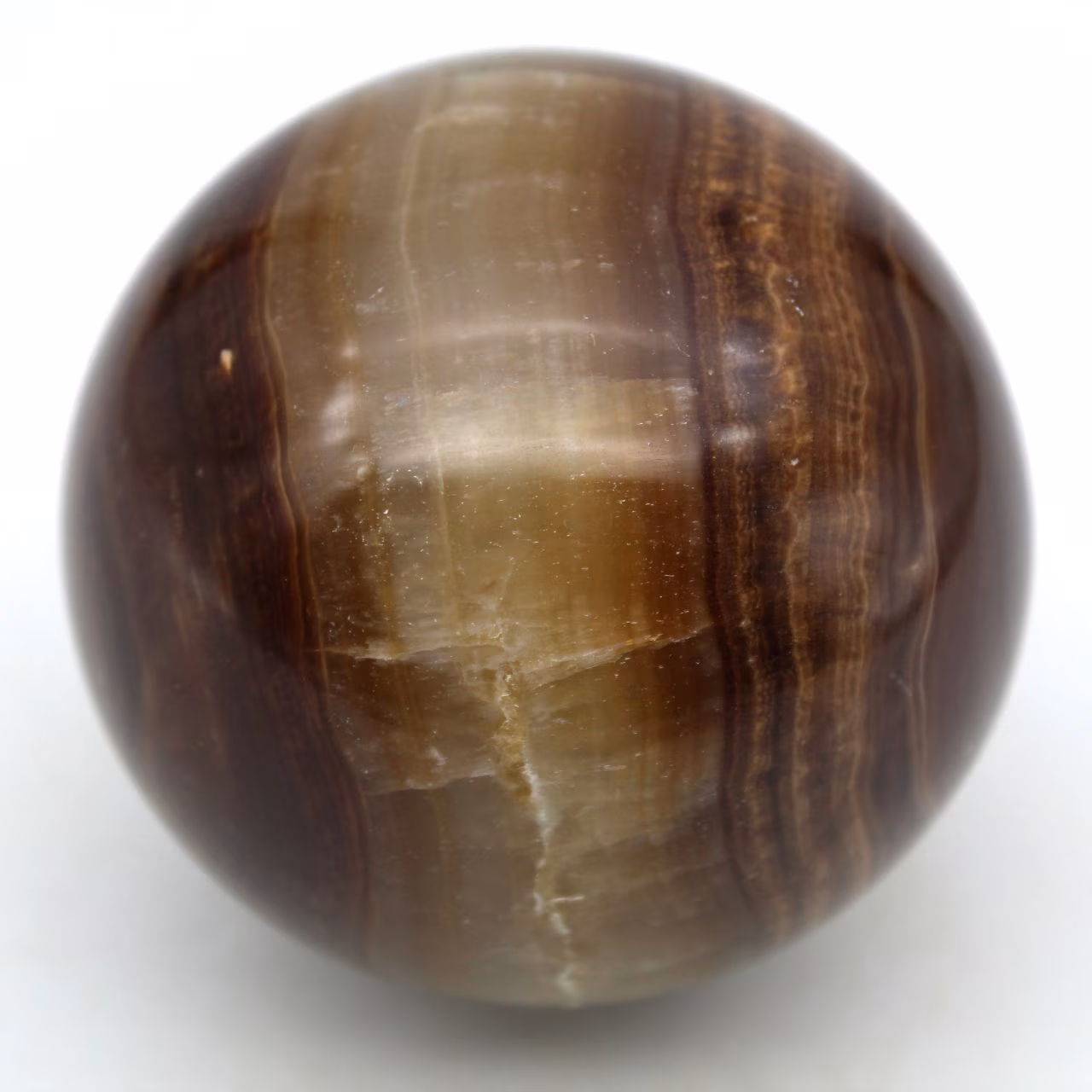 Brown calcite sphere
