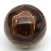Brown calcite sphere - 0