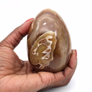 Agate mineral egg
