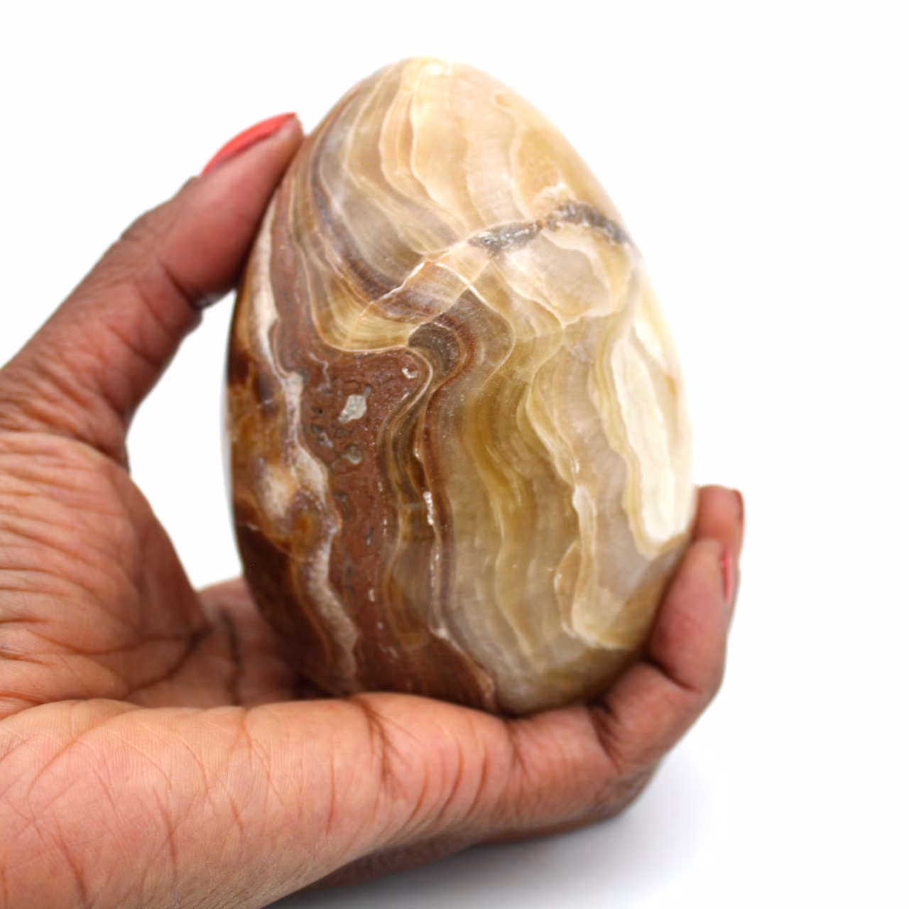 Agate mineral egg