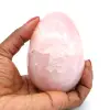 Rose quartz mineral egg - 0
