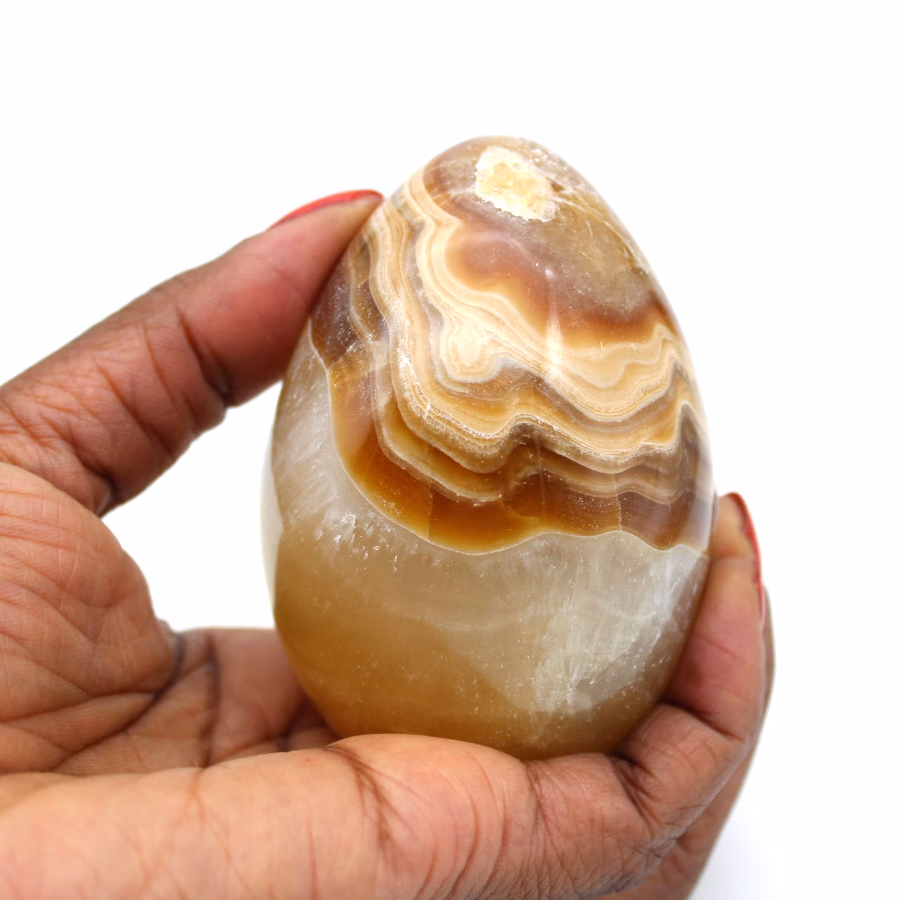 Agate mineral egg
