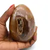 Agate mineral egg - 0