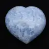 Blue calcite heart - 2