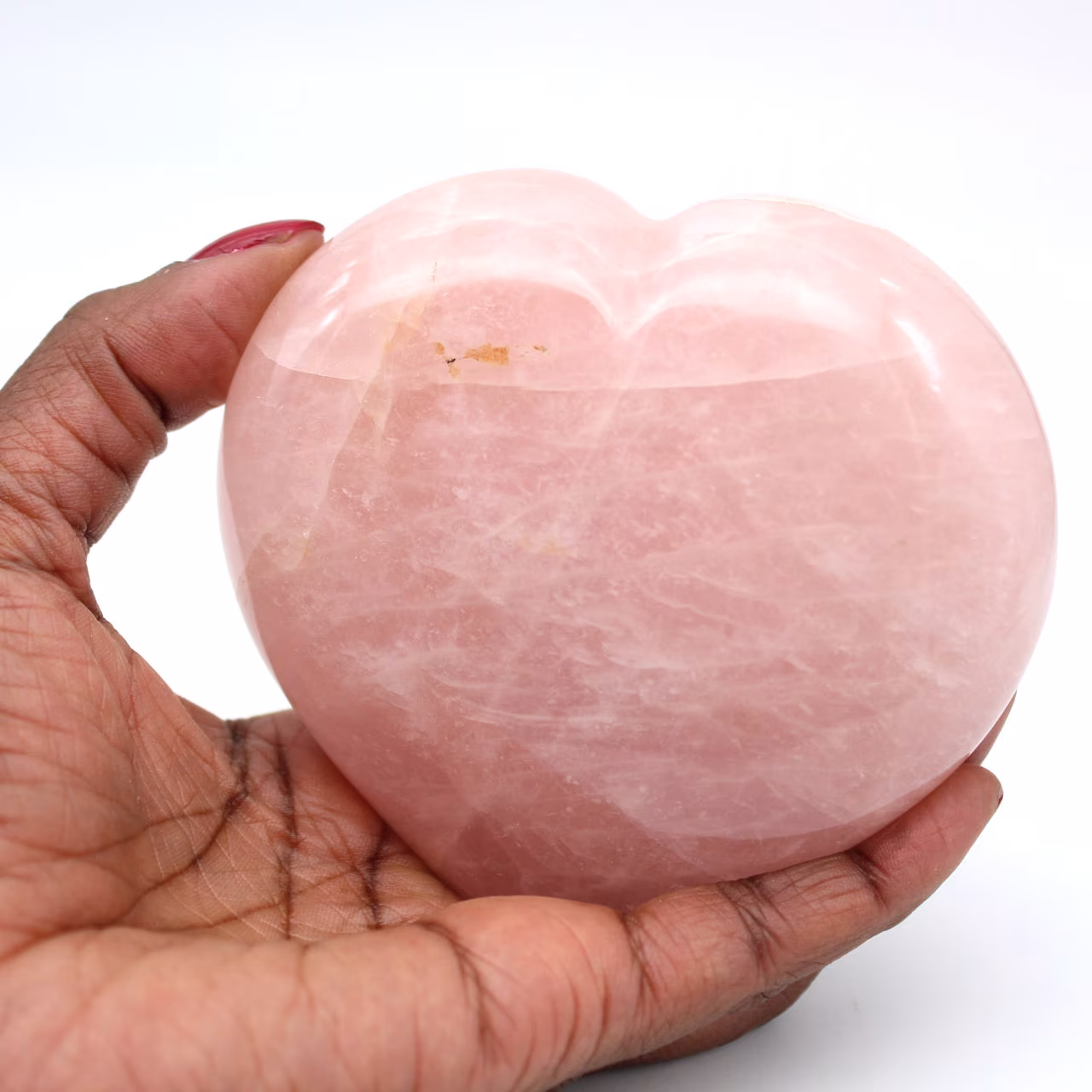 Rose quartz heart