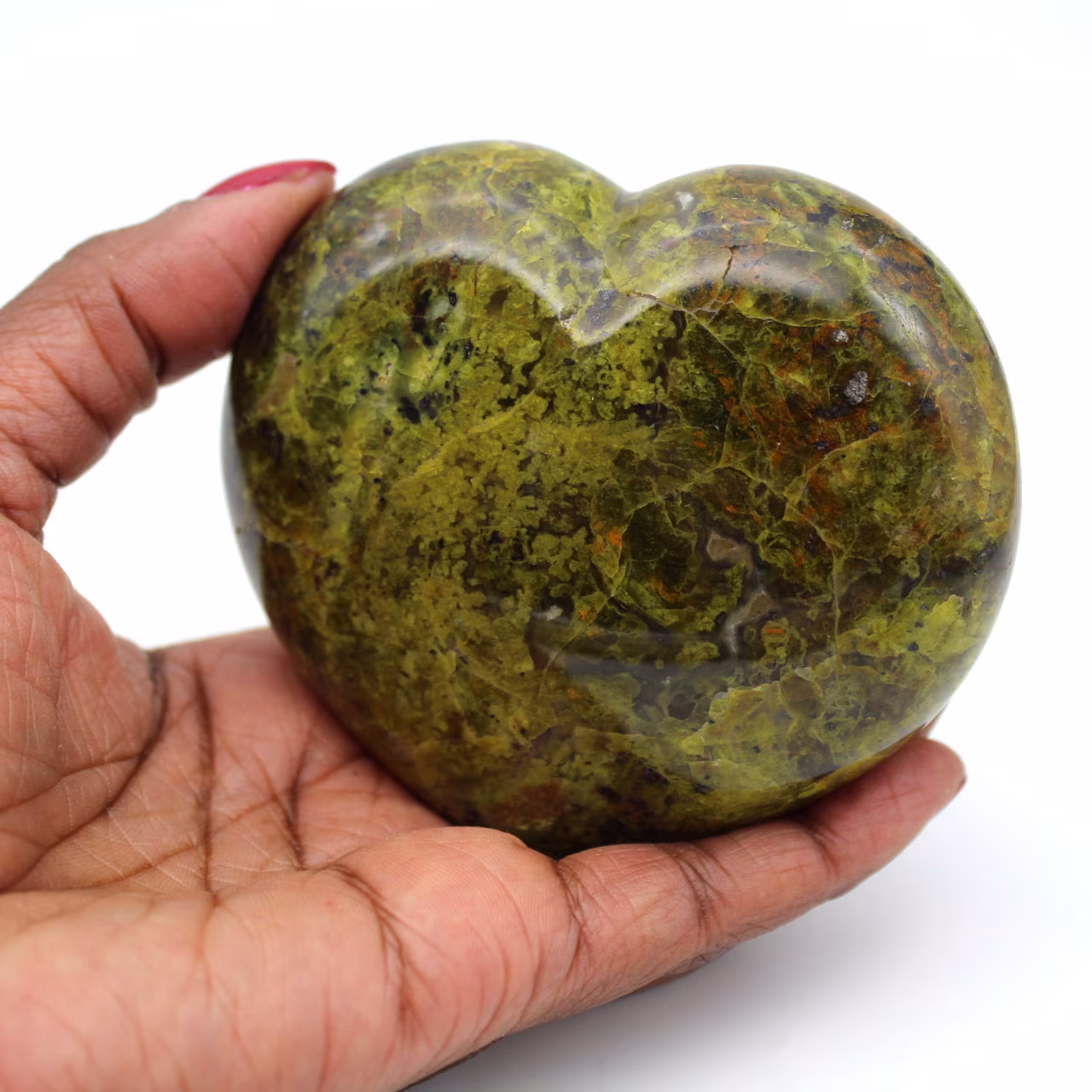 Green opal heart