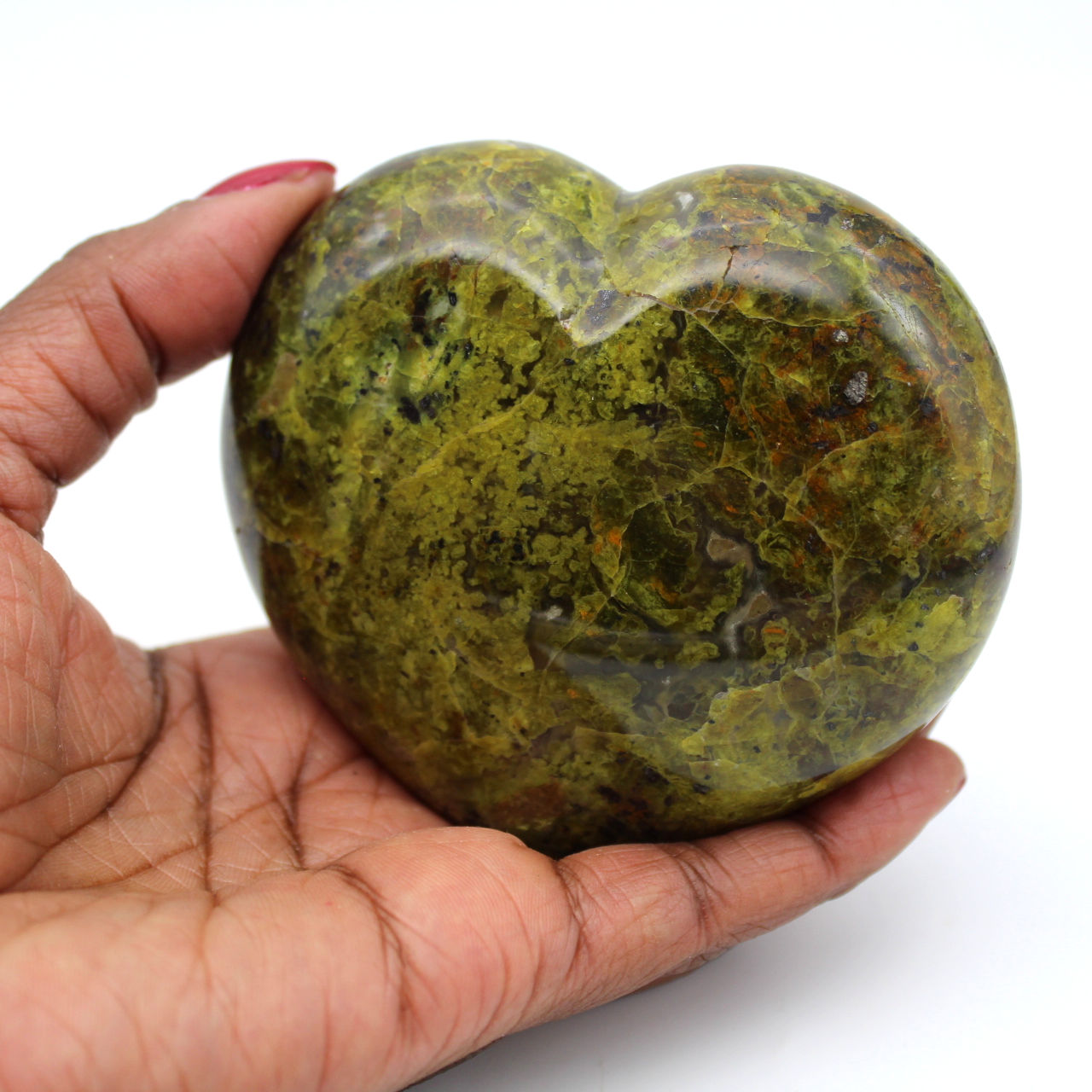 Green opal heart