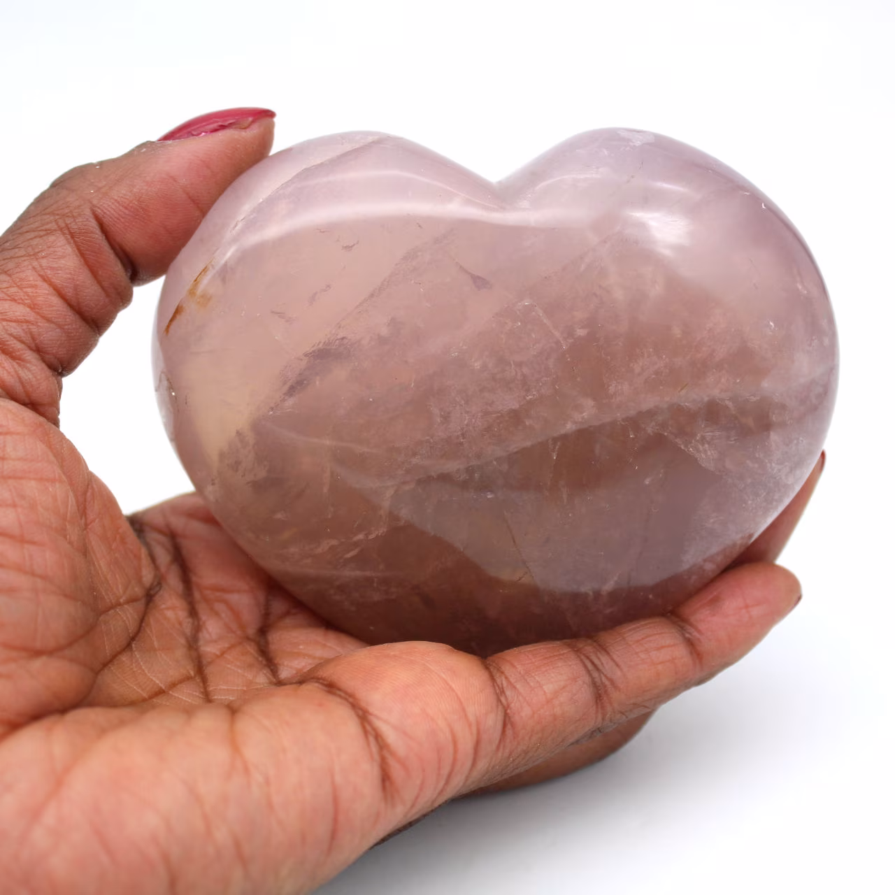 Rose quartz heart