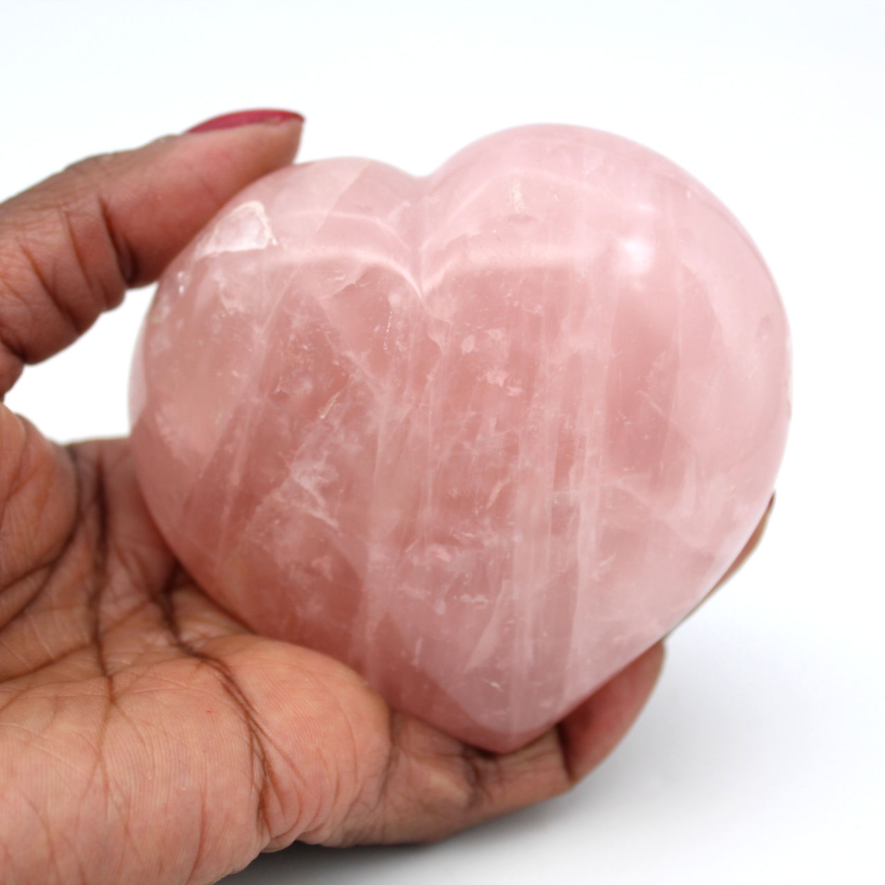 Rose quartz heart