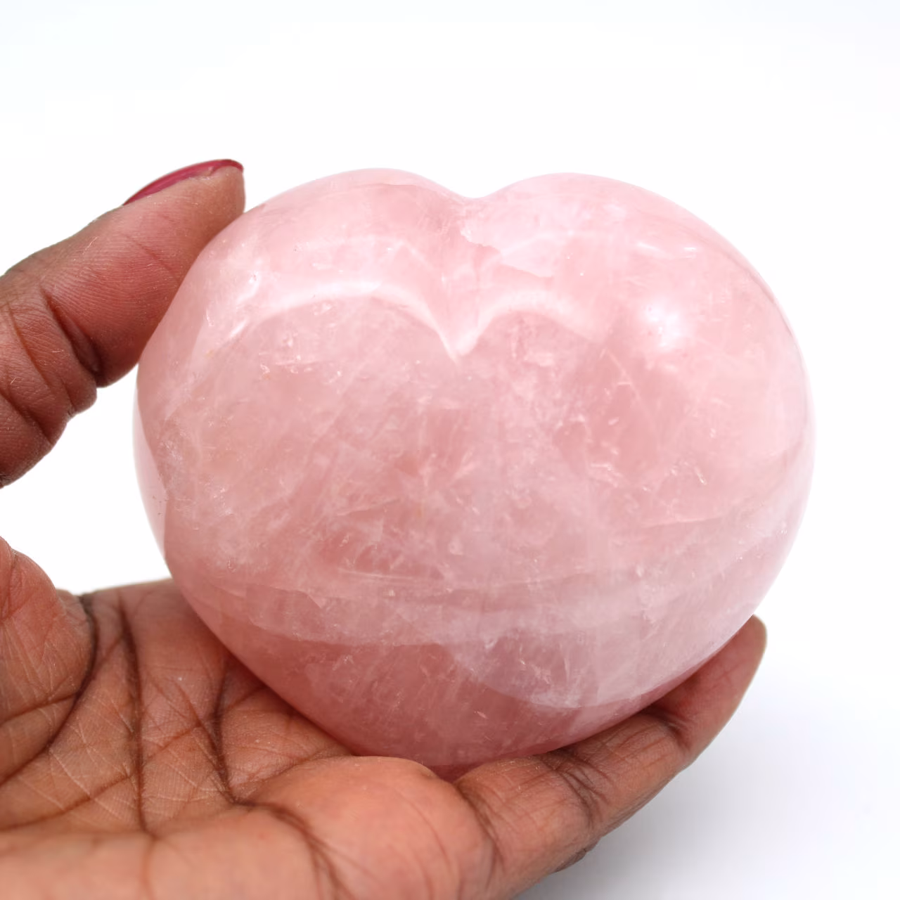 Rose quartz heart