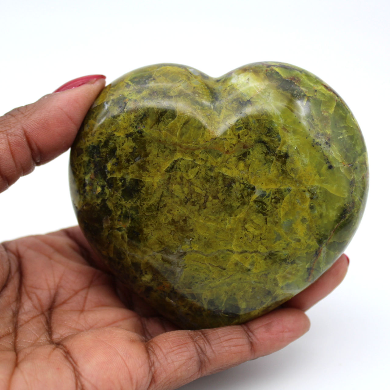 Green opal heart