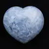 Blue calcite heart - 2