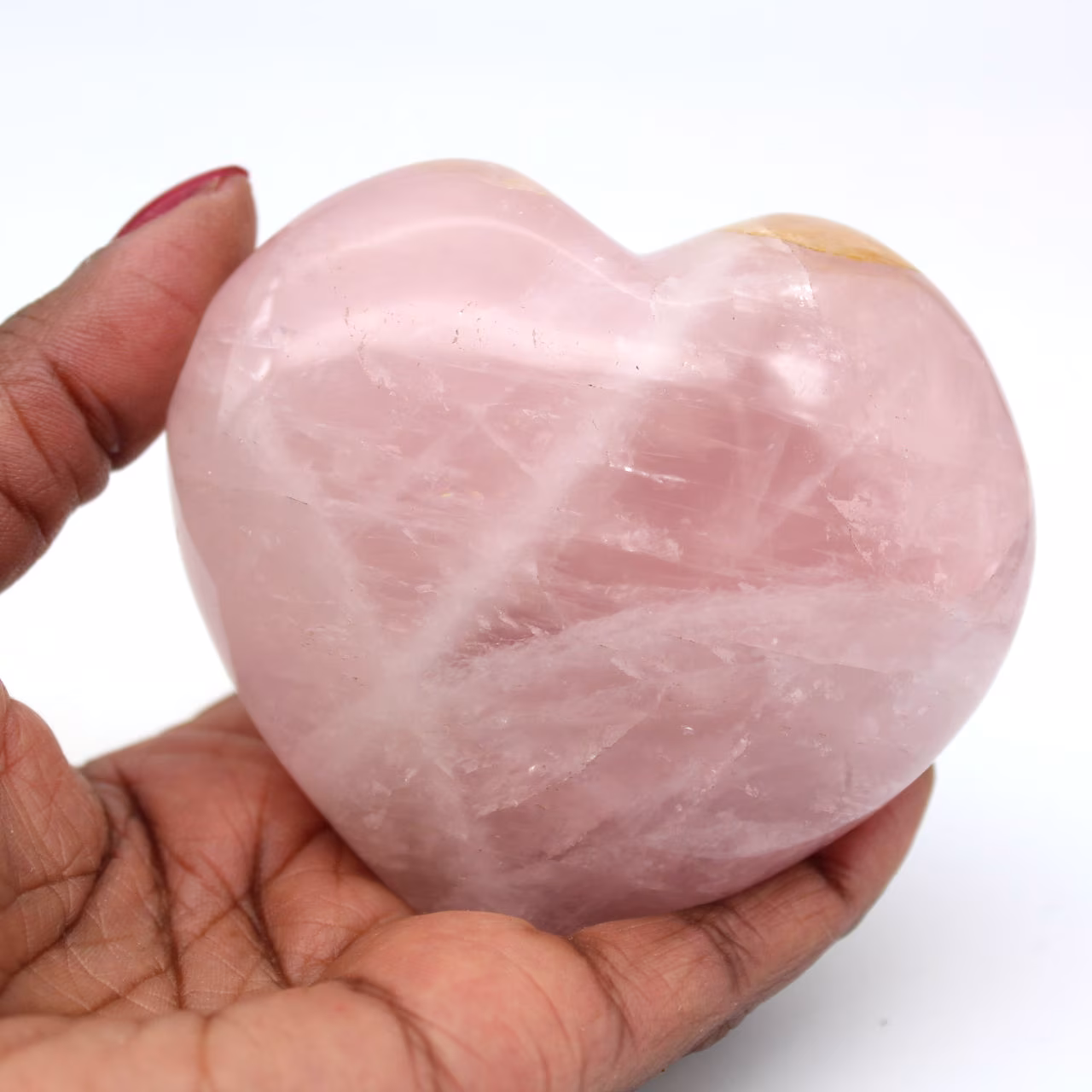 Rose quartz heart