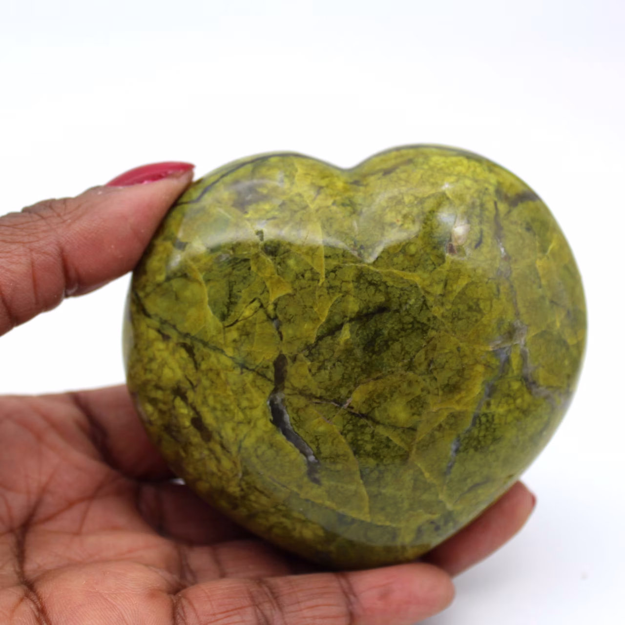 Green opal heart
