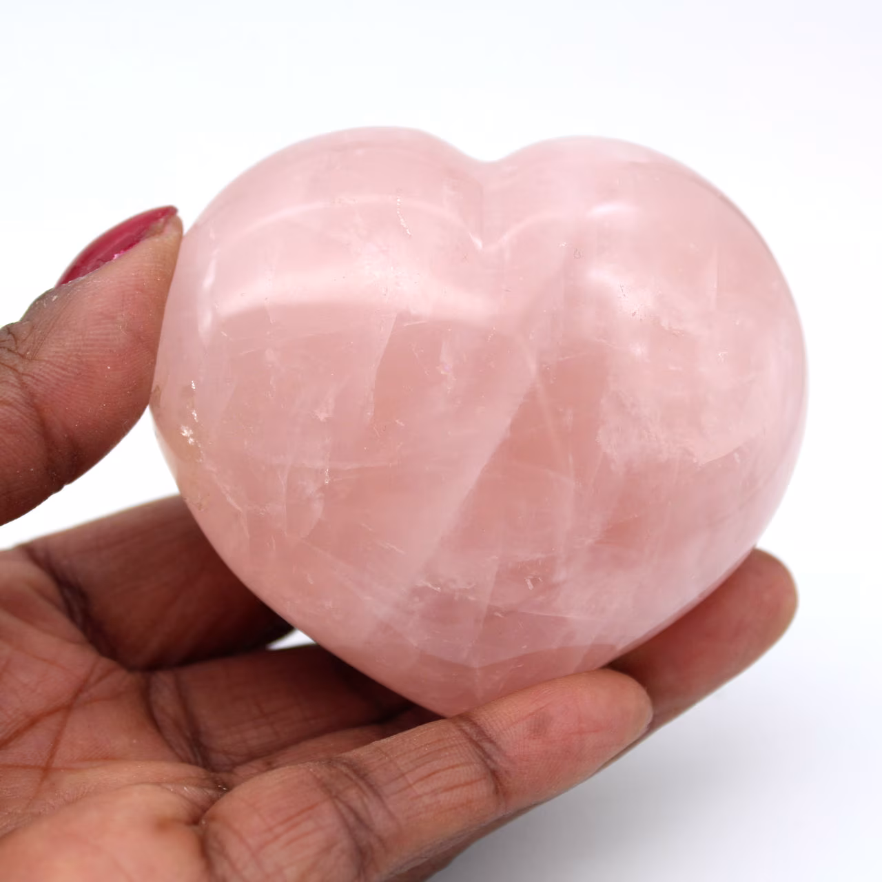 Rose quartz heart