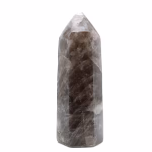 Polished smoky quartz prism